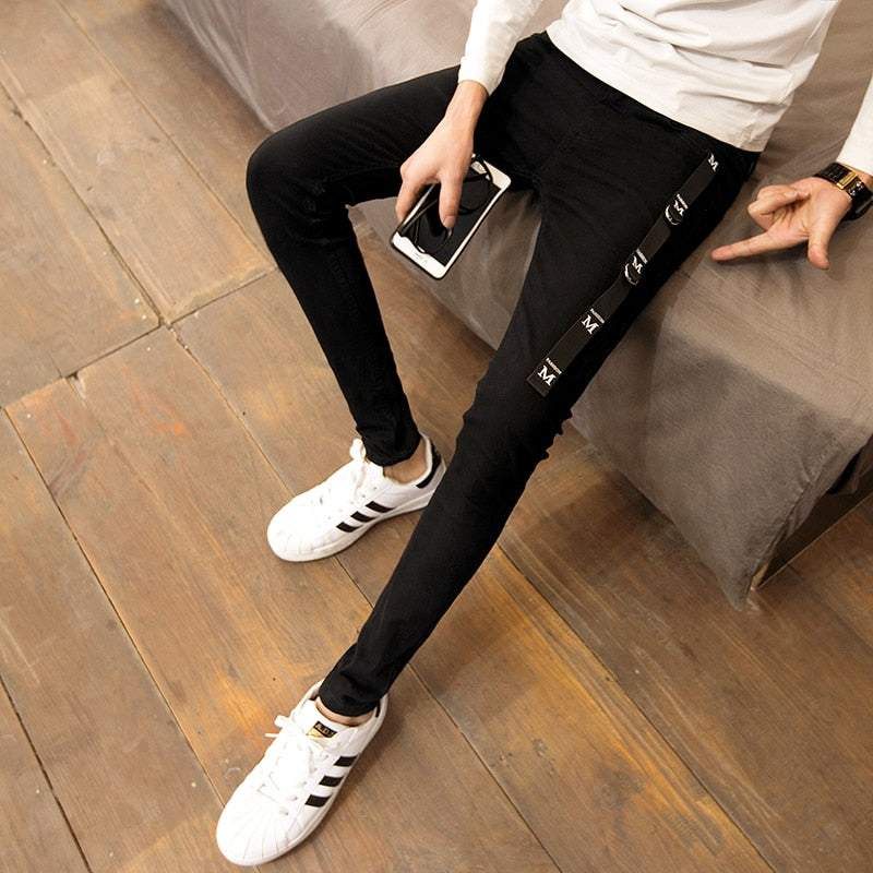 Skinny Jeans Men Slim Fit Casual Simple