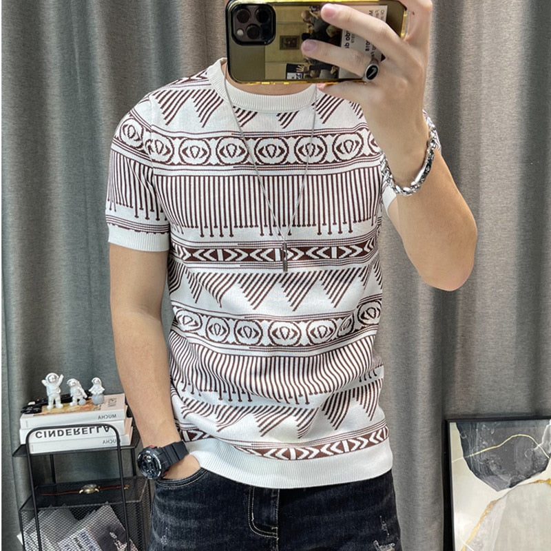 Tribal Pattern Short Sleeves T-Shirt