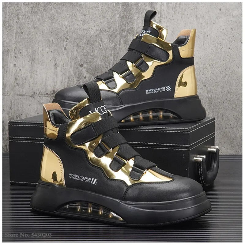Shiny Luxury Design High Top Sneakers