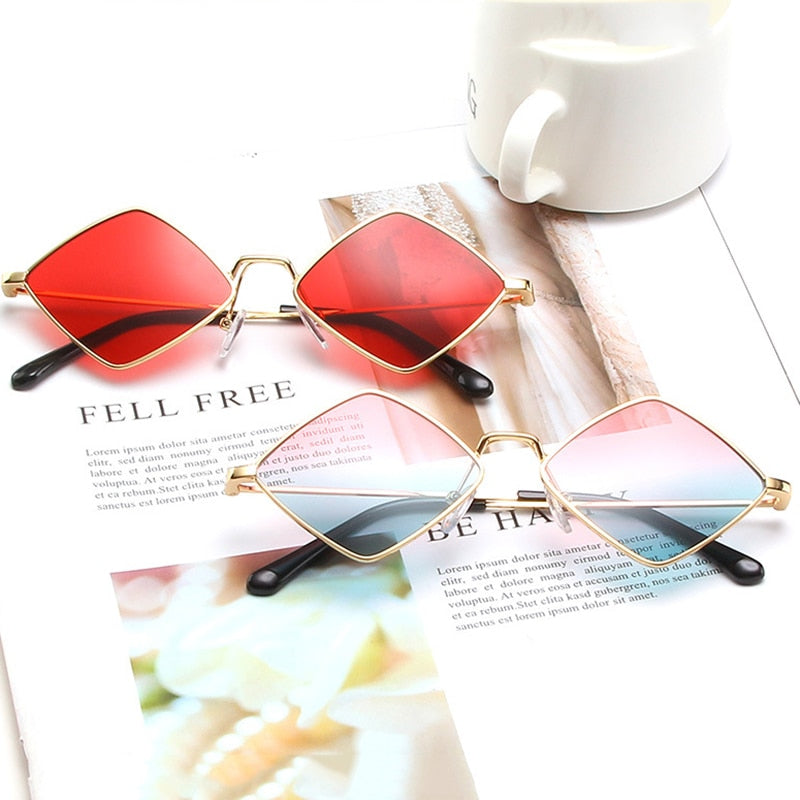 Estilo paralelogramo Vidrio colorido vintage