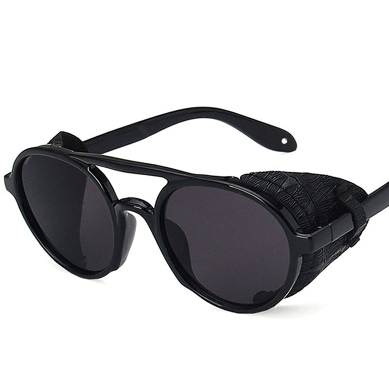 Cuero Decorado Estilo Punk Vidrio Vintage