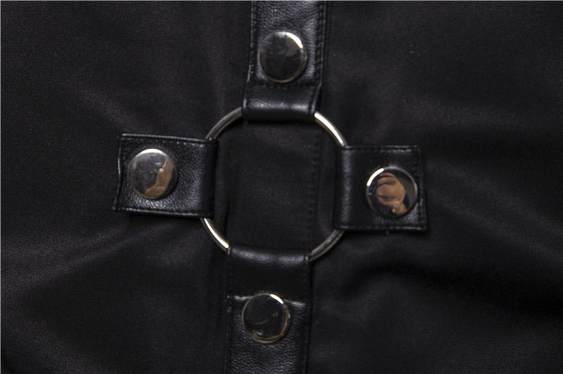 Metal Rings Button Style Long-Sleeved Shirt