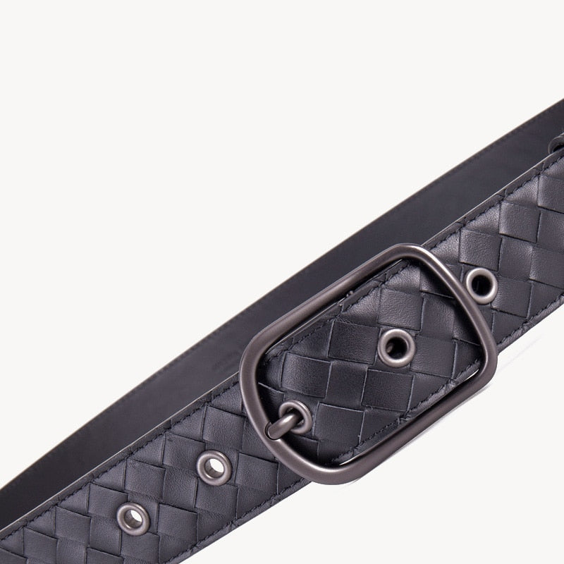 Cinturones clásicos de diseñador de lujo de cuero genuino