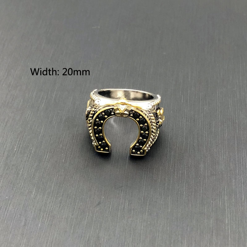 Vintage Horse Shoe Design Copper Ring