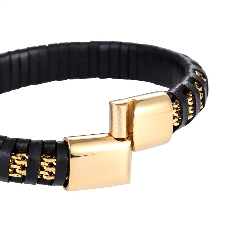Pulsera de paracaídas con cadena de cuerda náutica para hombre