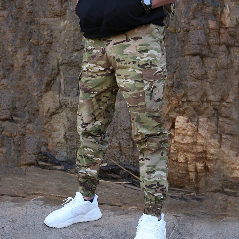 Camouflage Tactical Military Style Jogger Pants