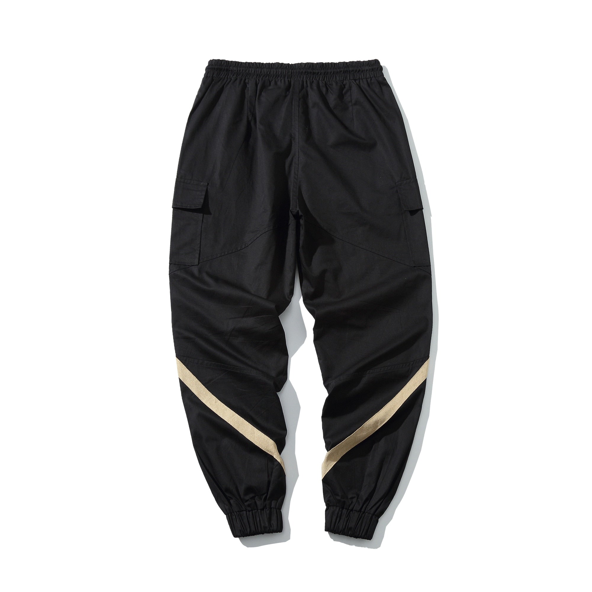 Criss Cross Knee Detail Streetwear Men Jogger Pants - FanFreakz