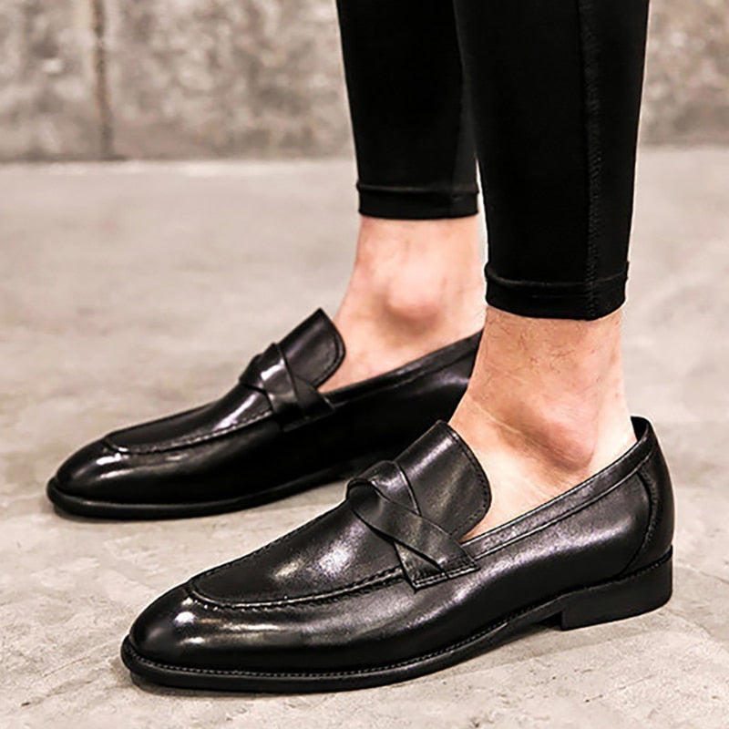 Mocassins respirants en cuir PU pour hommes