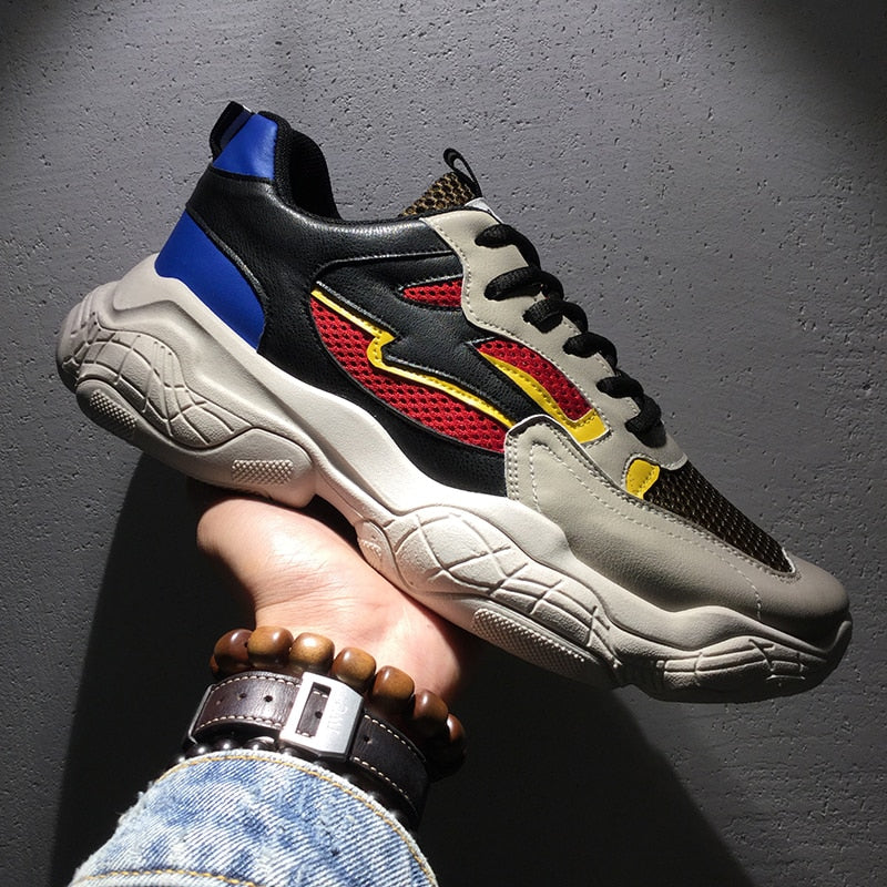 Thick Sole Chunky Mesh Casual Sporty Style Men Sneaker