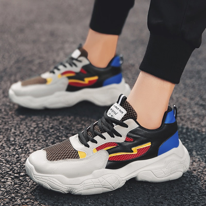 Thick Sole Chunky Mesh Casual Sporty Style Men Sneaker