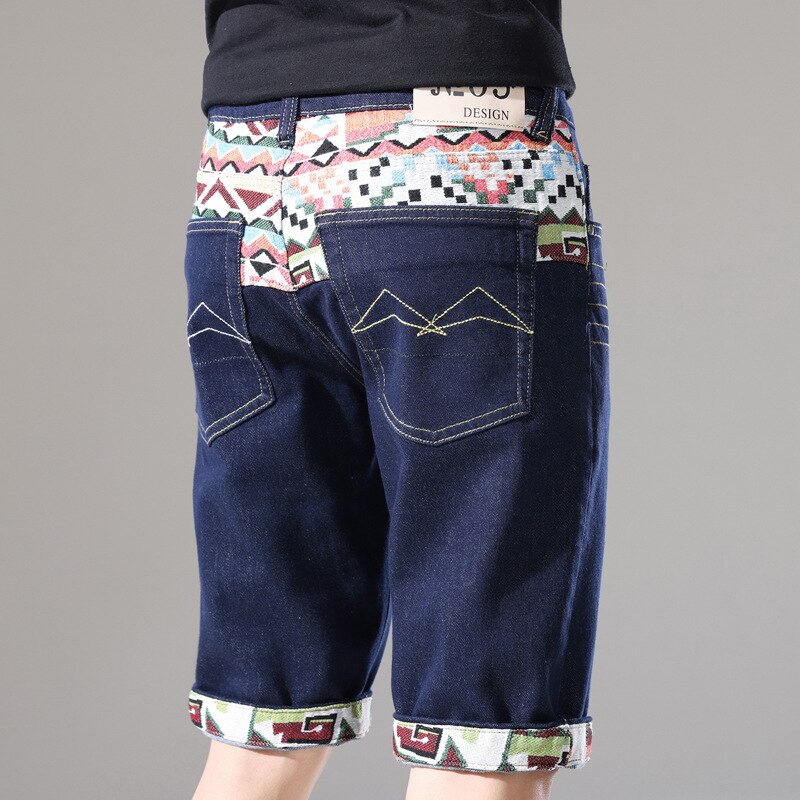 Geometric Tribal Pattern Loose Shorts