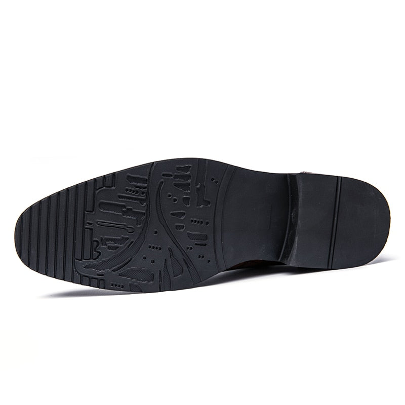 Chaussures Oxford en PU à motif crocodile