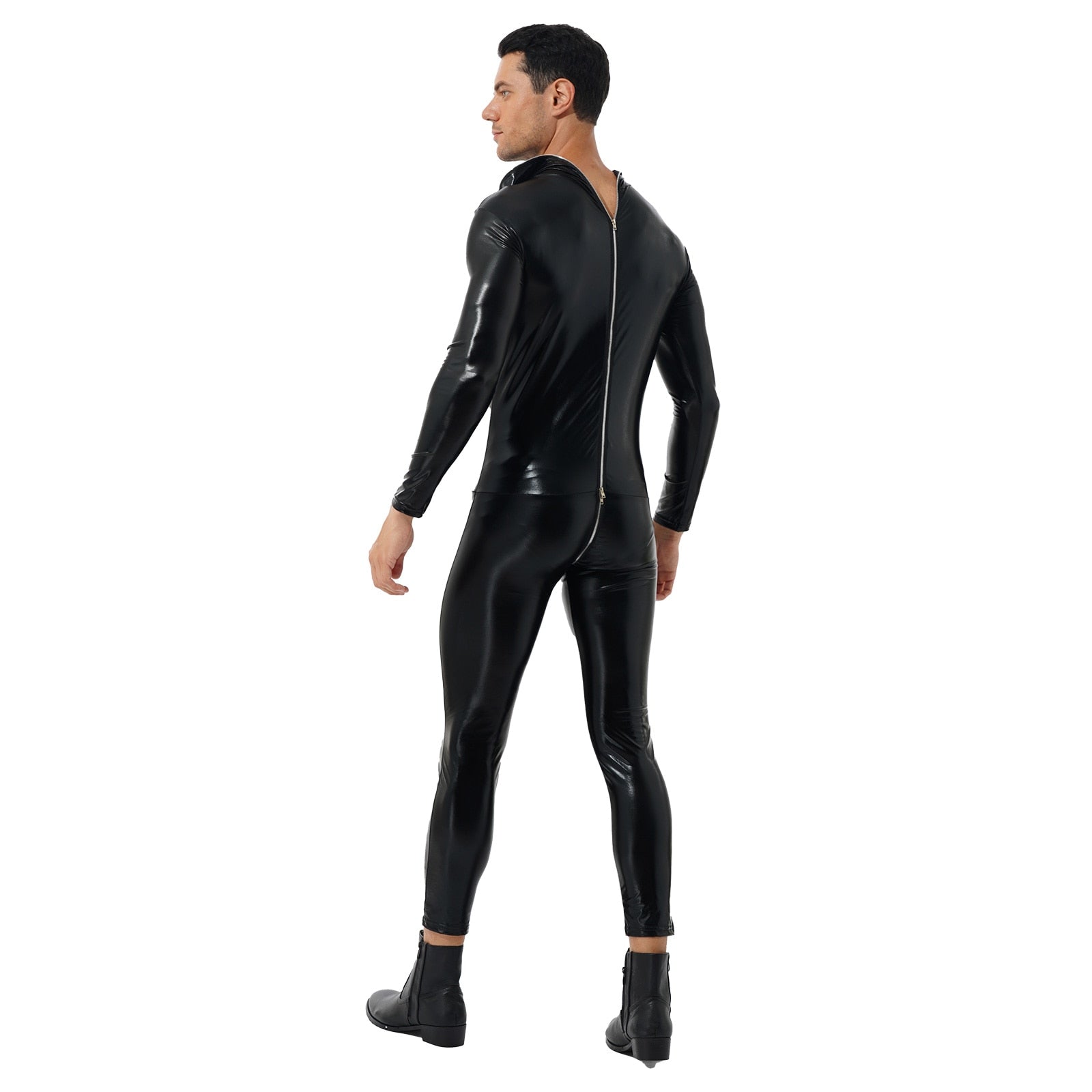 Mono Catsuit de Látex con Aspecto Mojado