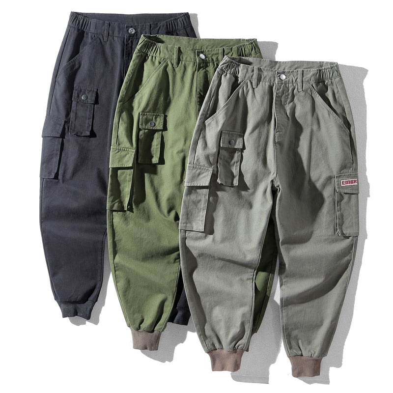 Pantalon de jogging cargo décontracté multi-poches pour hommes