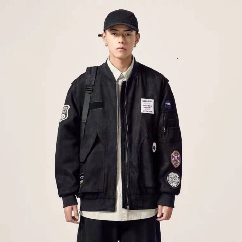 Trendy Tencel Patchwork Designed Jacket