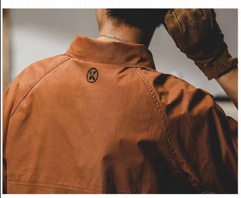 Safari Style Loose Solid Shirt