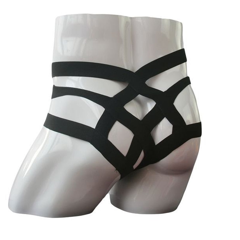 Men Black Bandage Sizzy Panty