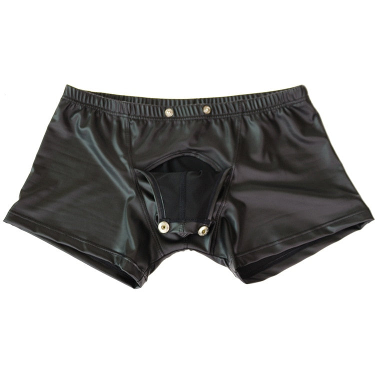 Boxer homme en nylon style boutonné à l'avant