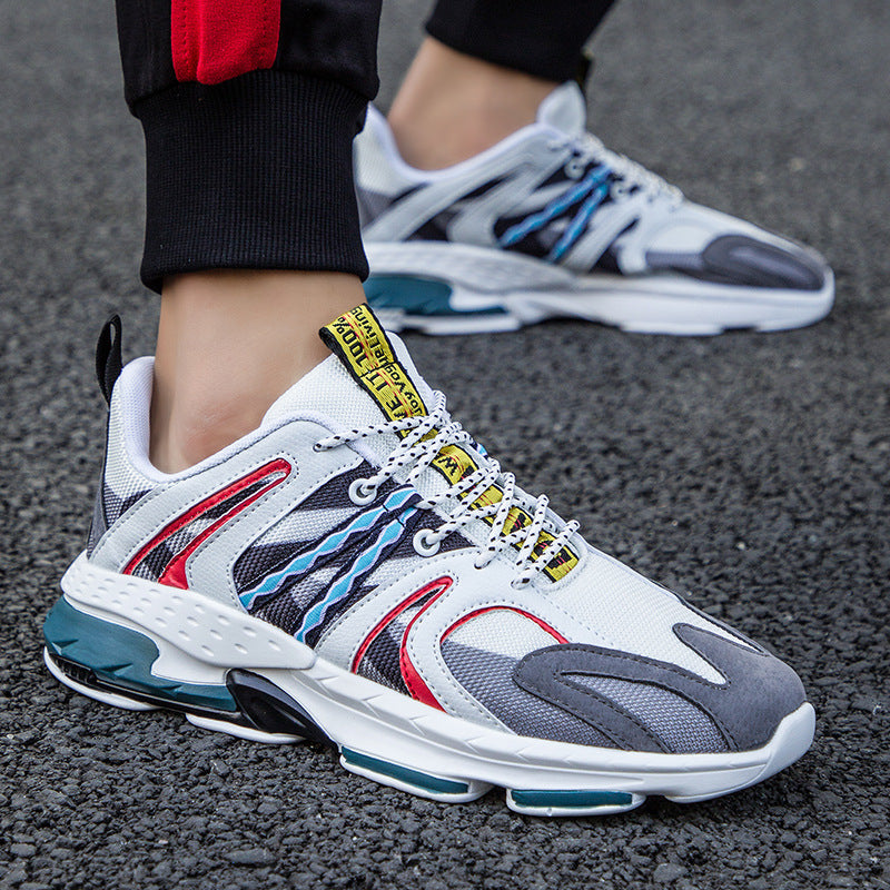 Sneaker pour hommes à lacets légers en maille respirante et basse