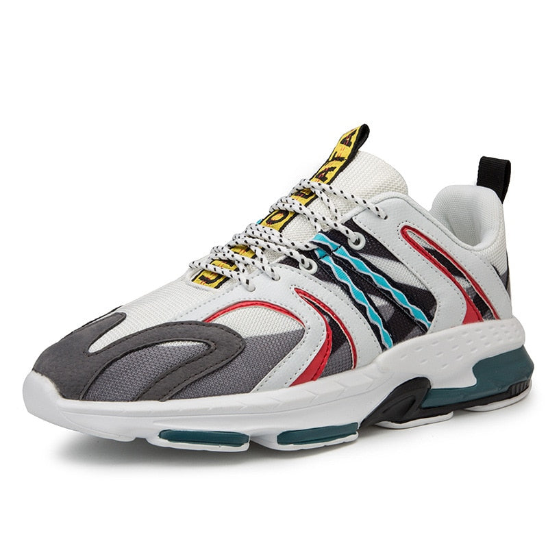 Sneaker pour hommes à lacets légers en maille respirante et basse