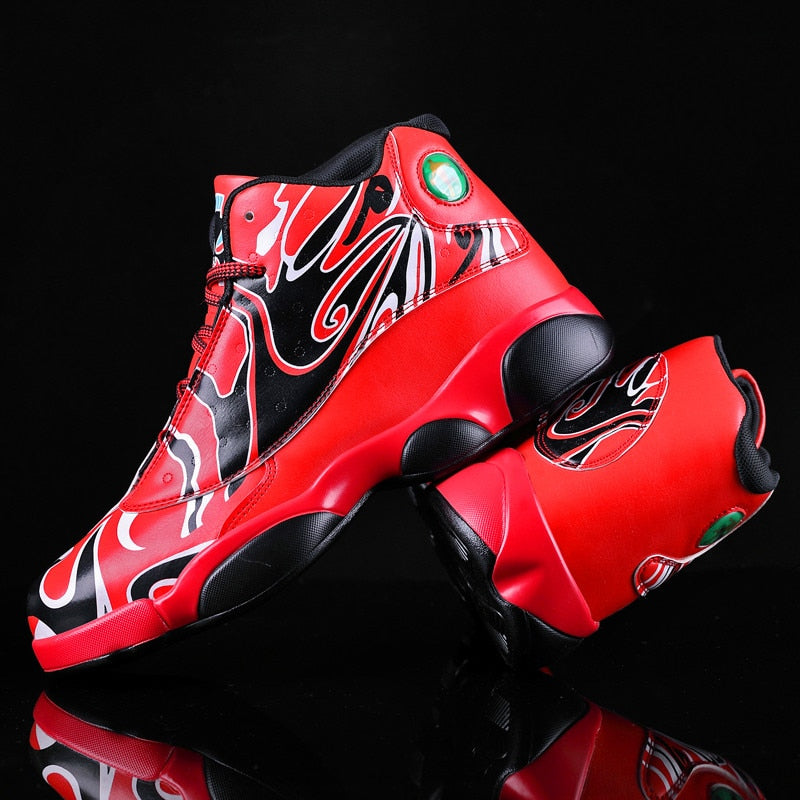 Mixed Tribal Color Basketball Sneaker