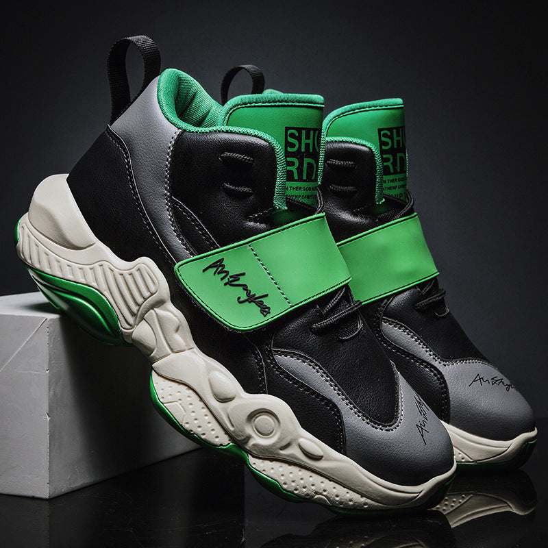 Hip Hop Hi Top Lace Strap Casual Hommes Sneaker