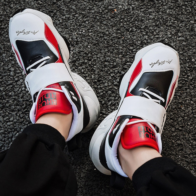 Hip Hop Hi Top Lace Strap Casual Hommes Sneaker