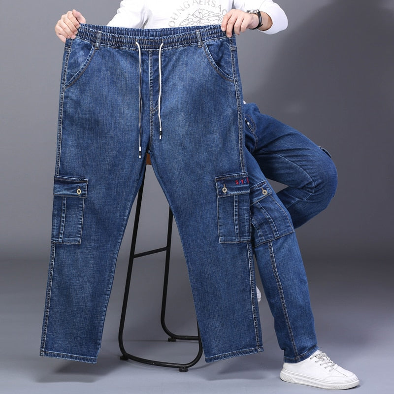 High Waist Jeans Pockets Decorated Jeans
