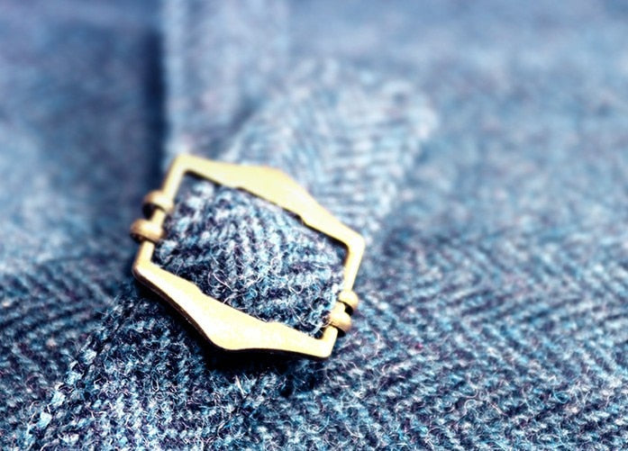 Chaleco de cuello en V de un solo pecho de color liso