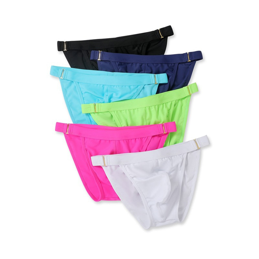 Solid Color Low Waist Brief Underwear