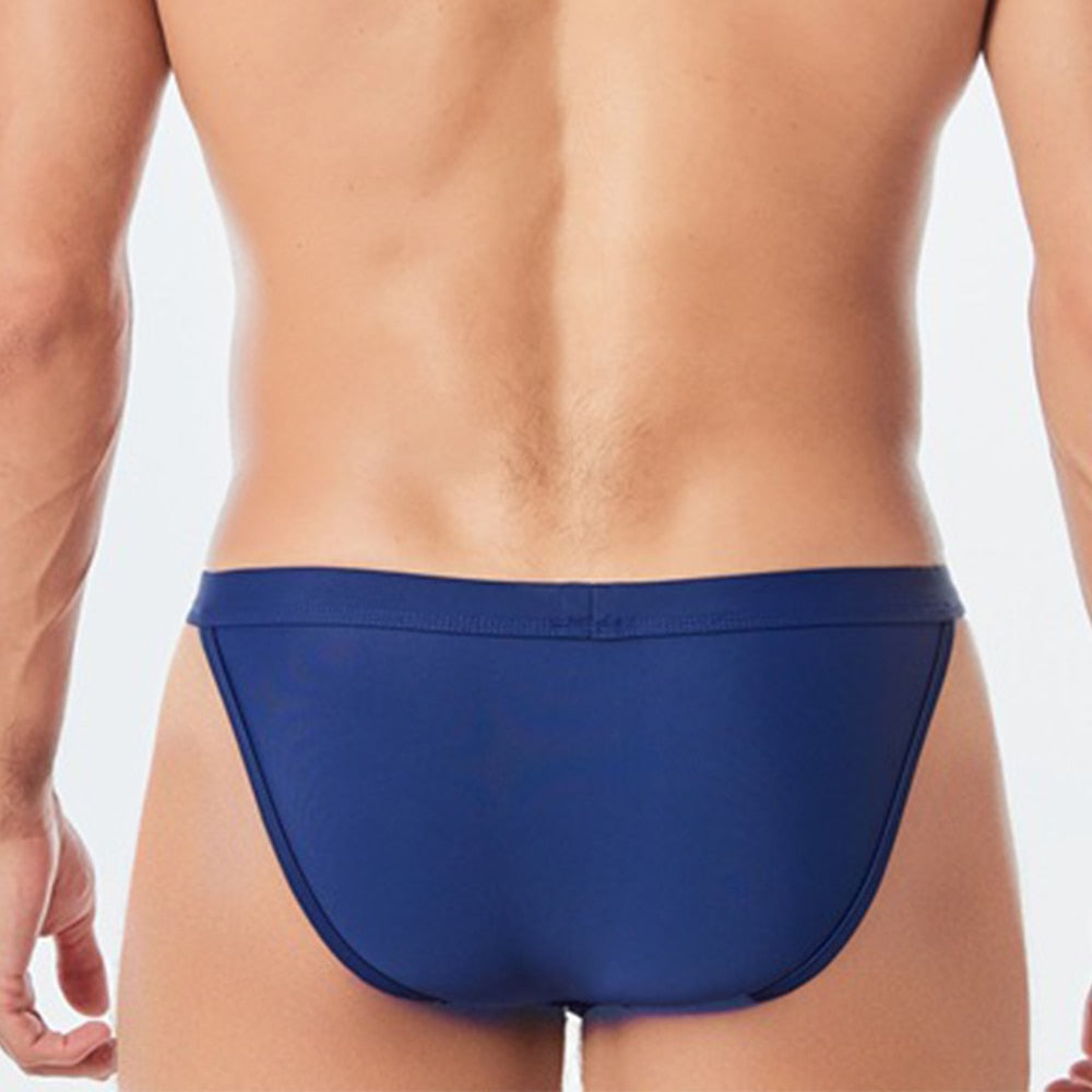 Solid Color Low Waist Brief Underwear