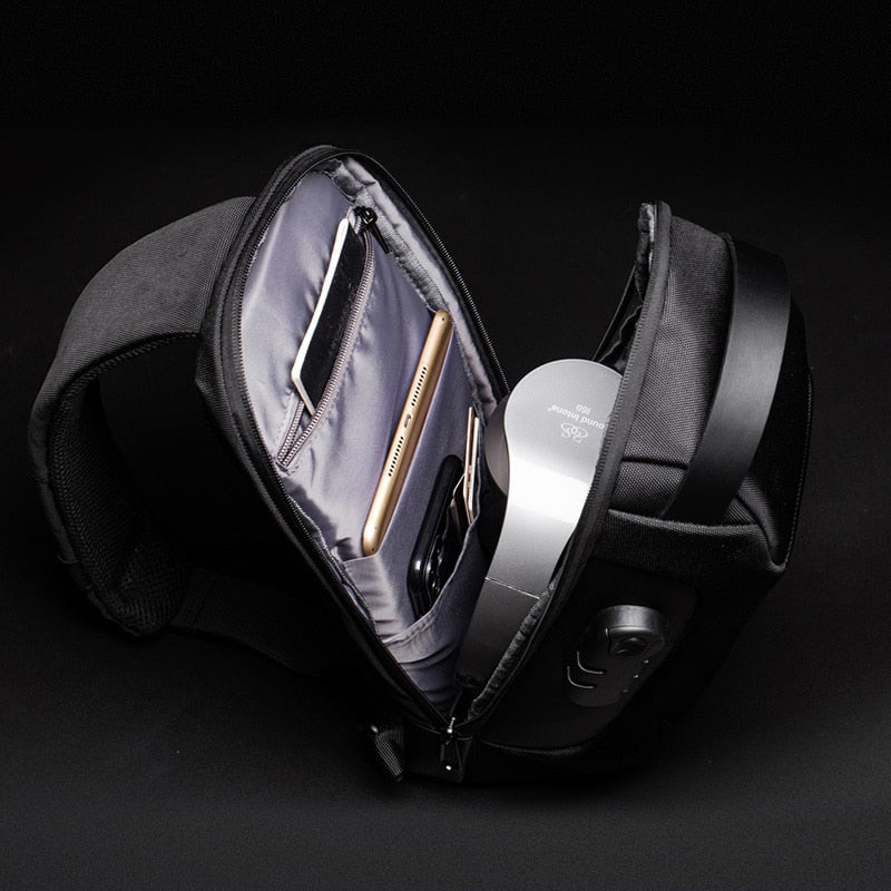 Waterproof USB Anti-Thief Crossbody Bag