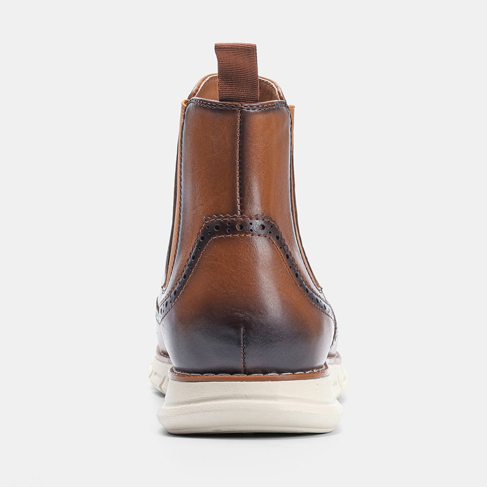 Bottines Chelsea Marron Dégradé Légères