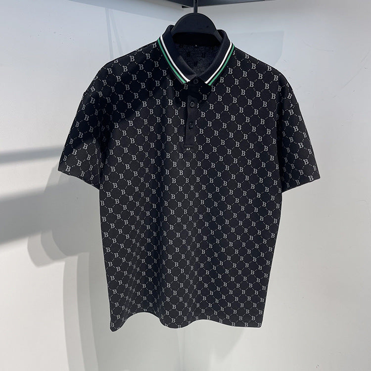 Royal Letter Printed Men Polo Shirt