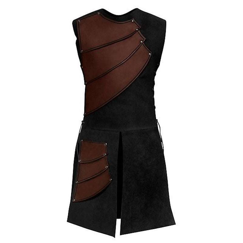 Punk Rock Steampunk Long Medieval Waistcoat