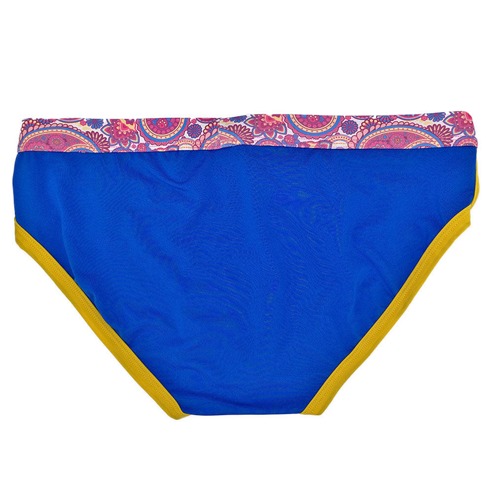 Solid Floral Waistband Style Men Brief