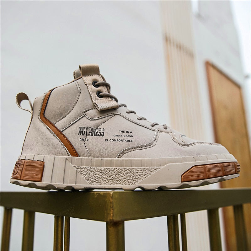 Lightweight Casual High Top Lace Up Men Sneaker