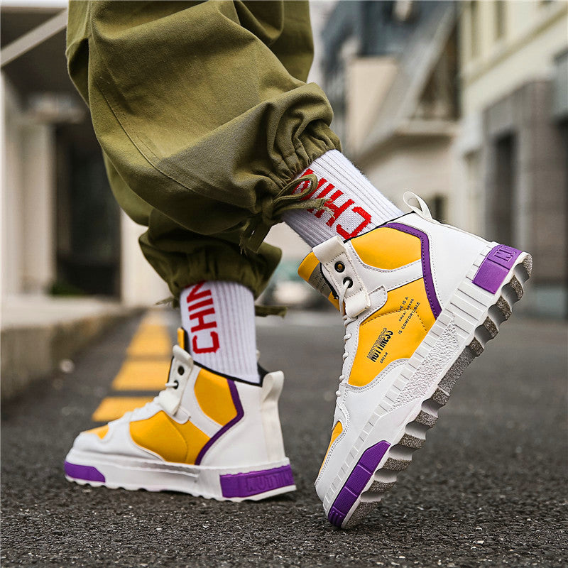 Lightweight Casual High Top Lace Up Men Sneaker