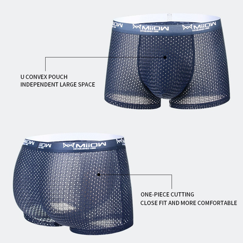 Mesh Breathable Polyester Boxer