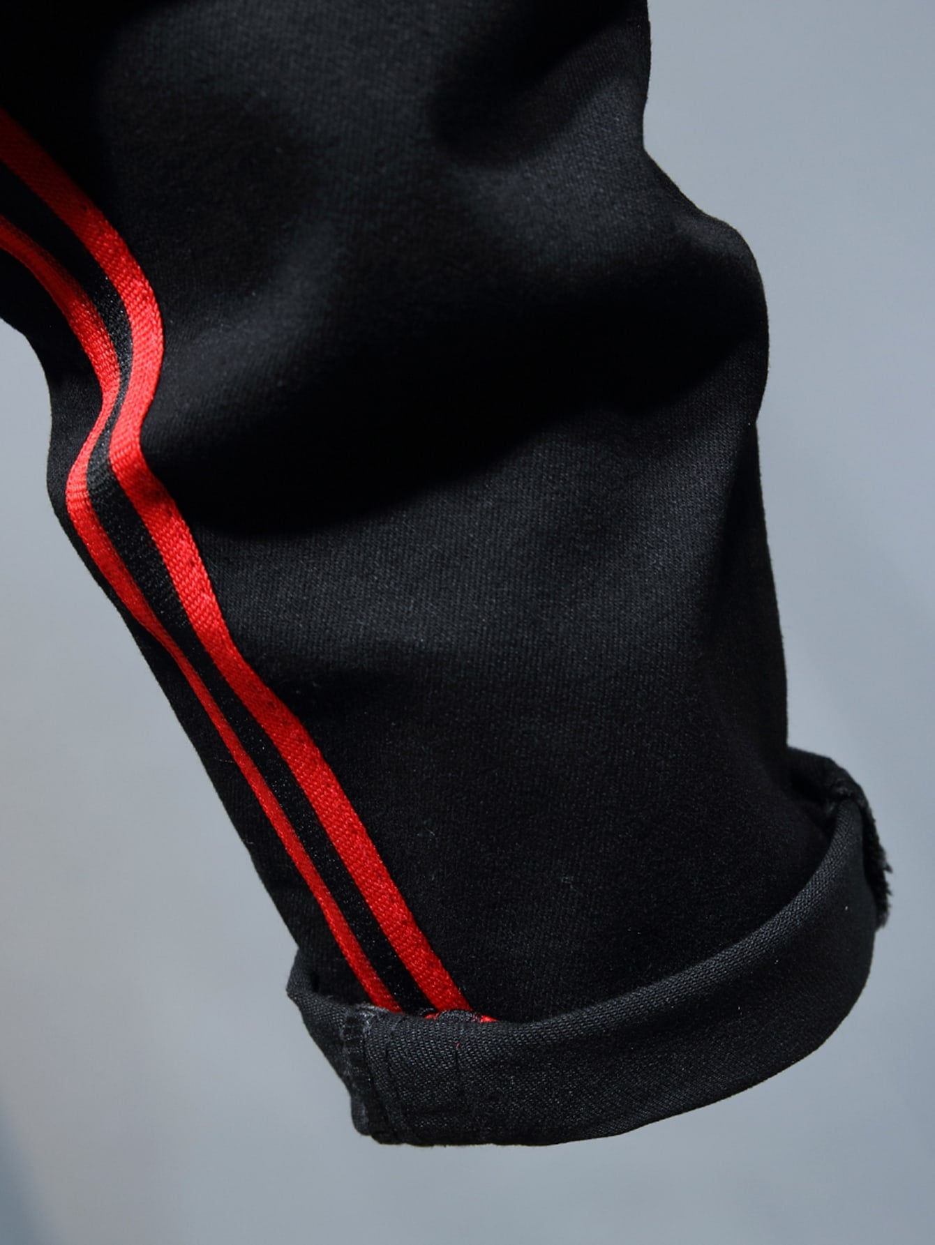 Ripped Denim Letter Slim Fit Jeans