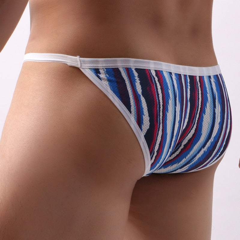 Slip homme respirant à motif multicolore