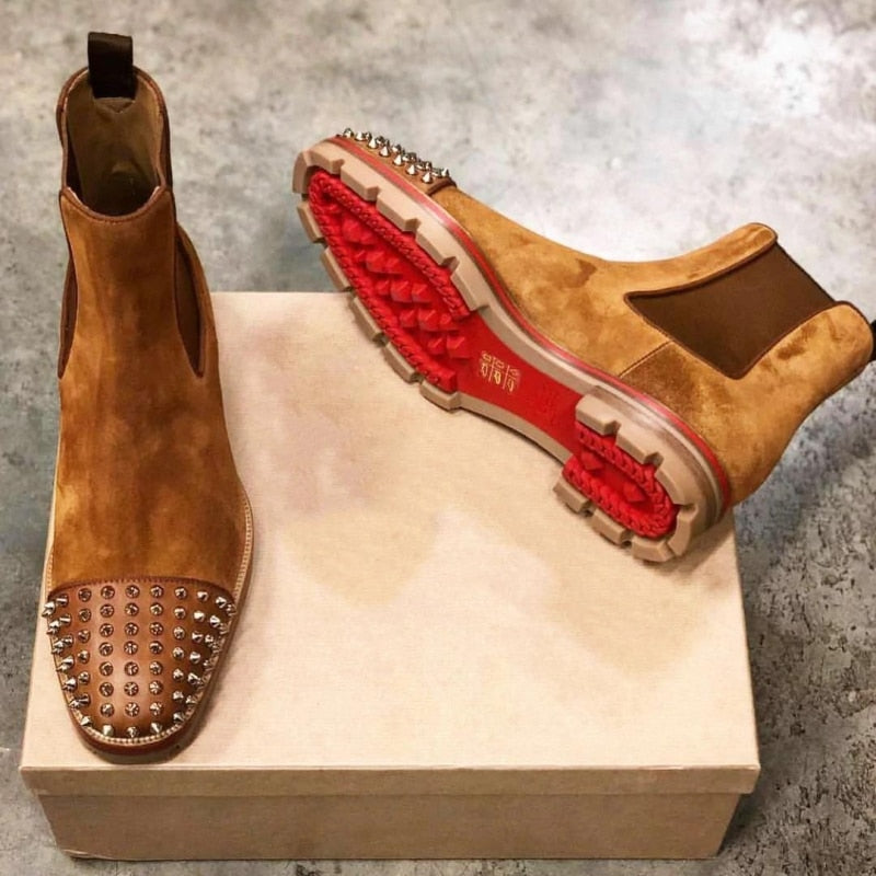 Bottes de troupeau solide de décoration de rivet