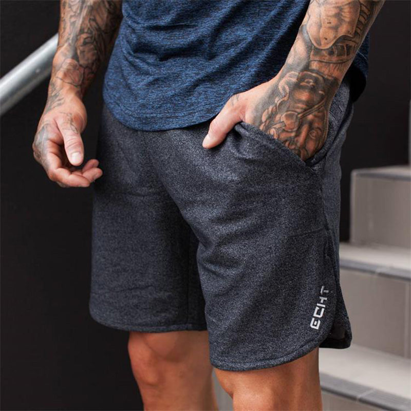 Side Cut Out Men Sweat Shorts Pants