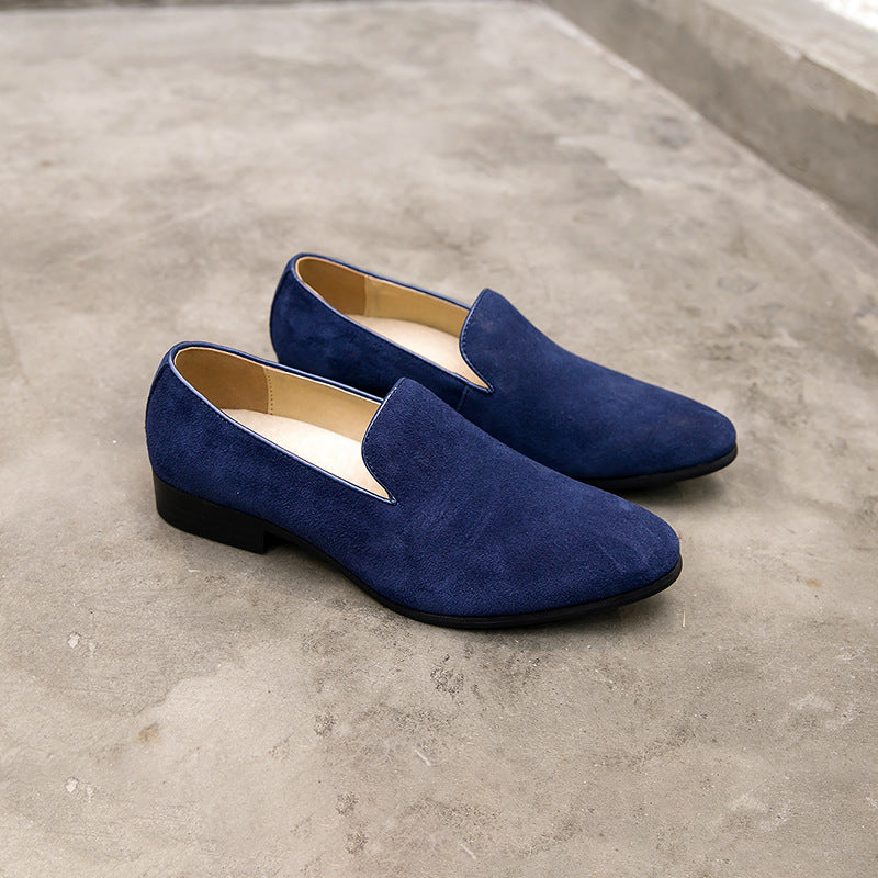 Mocasines sin cordones sólidos de gamuza sintética