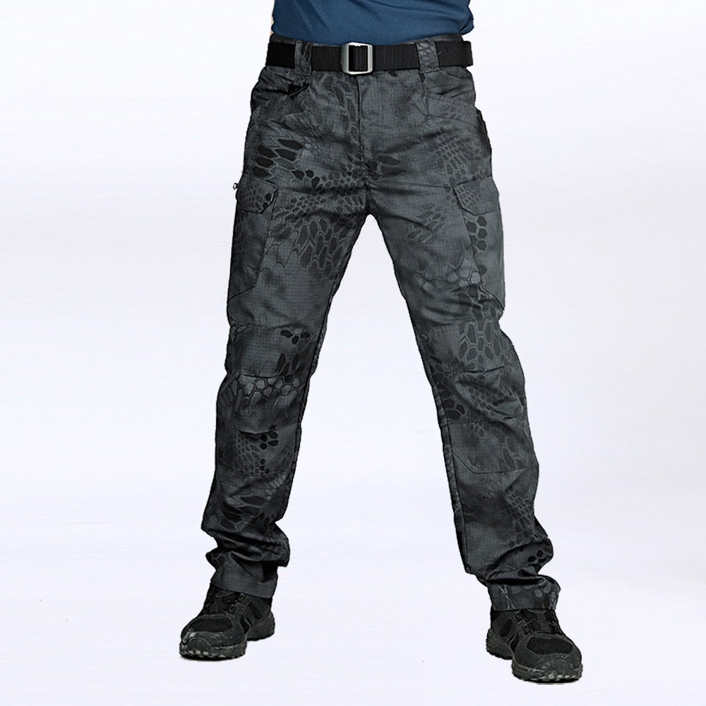Tactical Pants Multiple Pocket Military Slim Fat Cargo