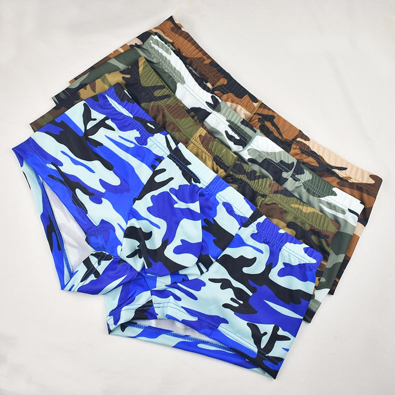 Boxer court camouflage classique