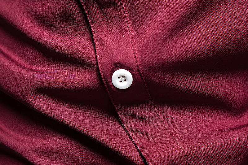 Unique Sharp Angled Button Closure Style Shirt