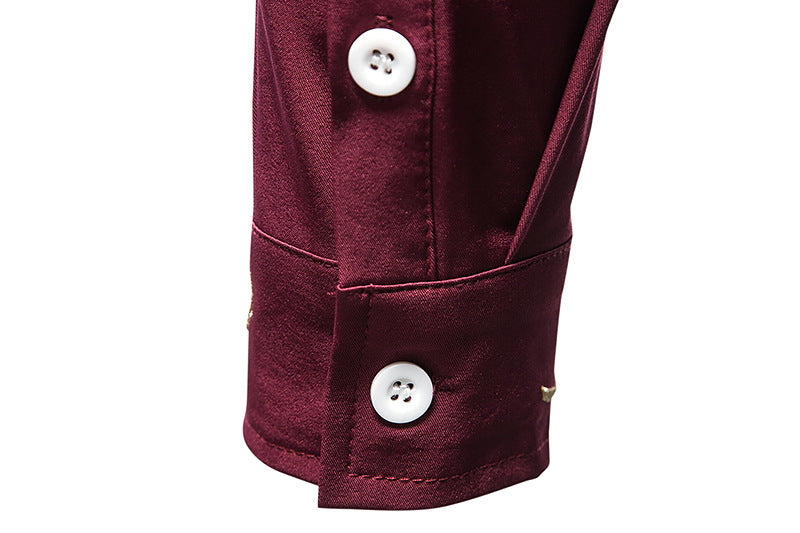 Unique Sharp Angled Button Closure Style Shirt