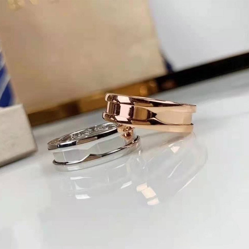 Minimalist Deep Center Metal Ring