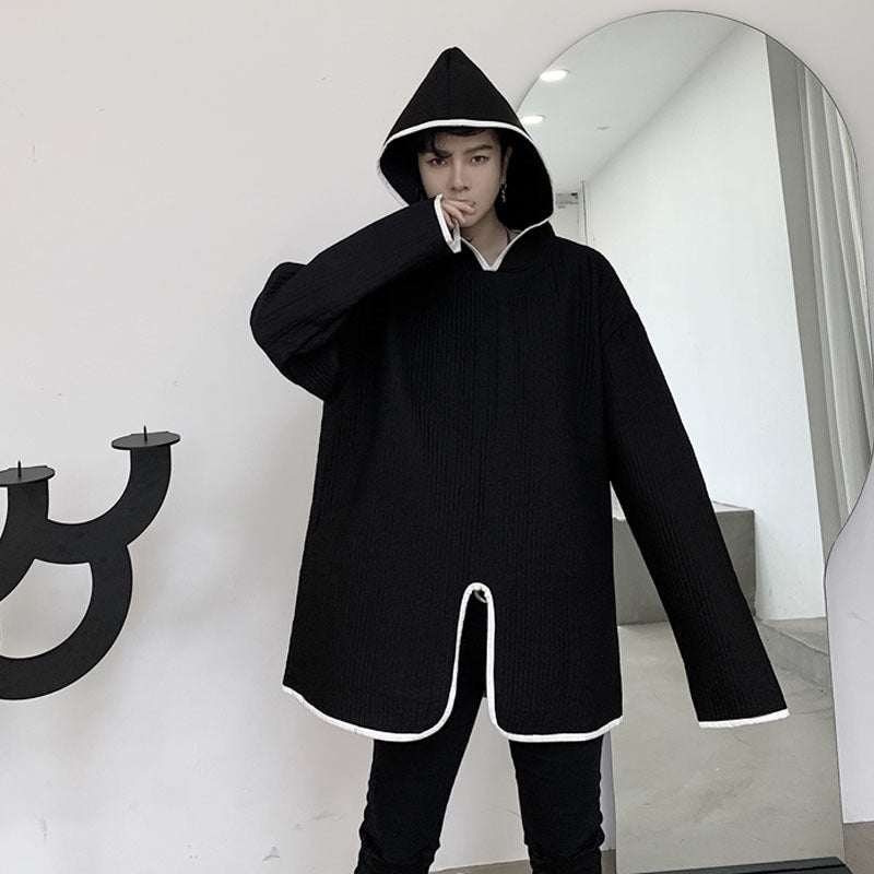 Veste homme style chaperon gothique solide style streetwear